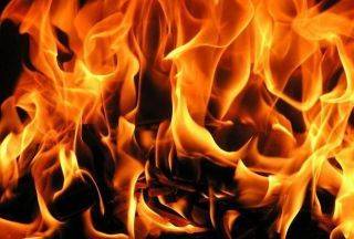 Пожар произошёл на дачах в Усть-Каменогорске