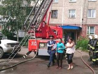 В Петропавловске произошел пожар с эвакуацией жителей