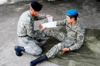 Американцы учат казахстанских миротворцев медицинскому планированию