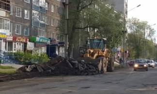 Начат ремонт улицы Виноградова