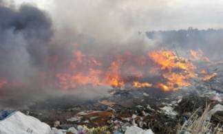 В Усть-Каменогорске опять горит городская свалка