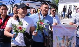 Двойное «золото» чемпионата Азии по рукопашному бою завоевали восточно-казахстанские полицейские
