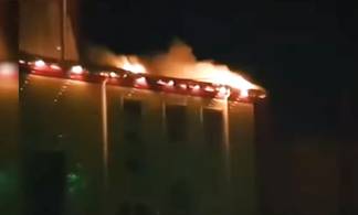 В Костанайской области огни праздничного салюта подожгли дом культуры