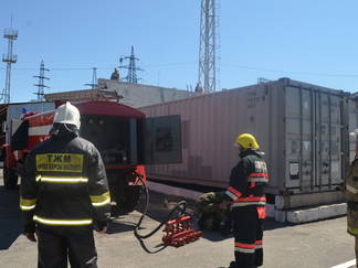 Пожарные Усть-Каменогорска провели пожарно-тактические учения