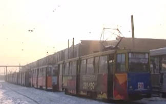В Усть-Каменогорске остановились трамваи