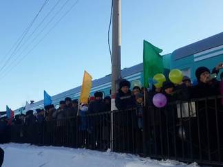 Поезд «Мәңгілік Ел» прибыл в Восточный Казахстан