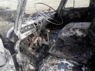 На усть-каменогорской трассе горел автомобиль