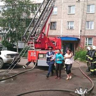 В Петропавловске произошел пожар с эвакуацией жителей