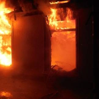 В Кокшетау в гостинице произошел пожар