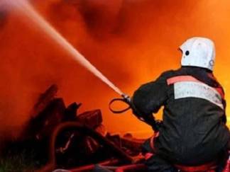 Человек пострадал во время пожара в Усть-Каменогорске